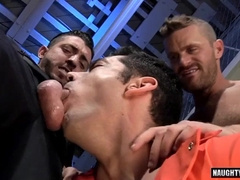 Watch this hairy guy get a taste of Jizz in a wild oral romp