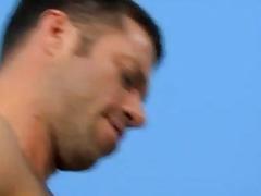 Hot gay pornstars enlarge penis Dean Holland and Nathan Stratus both