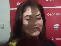 Bianca Andreescu Facial Cum Tribute (During Interview) - 2