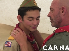 Scoutmaster Ace Banner Fucks Scout Damien Grey