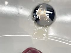 Cumshot in sink