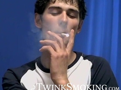 Gorgeous Shane Allen fires his cig before getting a deep ass penetration by handsome