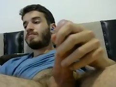 Young Sexy Guy Stroking His Cock