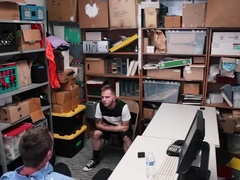 Security Guard Shoves His Cock In A Thief’s Mouth