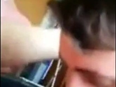 Daddy gives twink his first blowjob