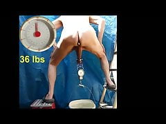 BDSM - 36 lbs. lifted with balls