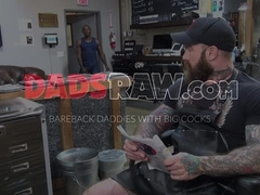 Aaron Trainer needs to fill his ass with a bulging cock from a bearded hunk