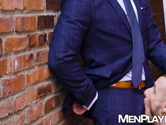 Nate Rose and Zack Mackay savagely breed and cum outdoor