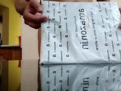 Sissy Unboxing And Trying Her First Sexy Thong!