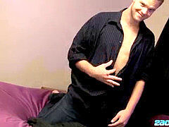 lollipop ring Billy Club masturbating off and shooting jizm solo