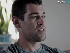 Sturdy amateur solo masturbates indoors after shower