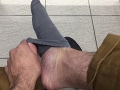 Self Foot Worship: Desperate for someone to adore my feet, I might just have to suck on my own toes