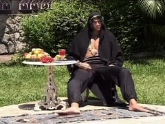 A Sultan Sucks His Slaves' Cocks