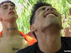 Felix Harries cant take his eyes off Gabriel Chiappes bulge