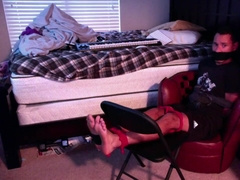 Tied up and gagged helpless teen boy