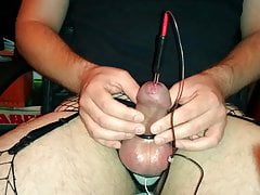 Cock E-Stim Urethral Sounding - Two Cumshots - SlugsOfCumGuy