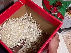 Unboxing Santa Gift Box.