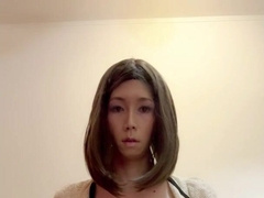 【Jp femboy】初めてのカメラ前でオナニー!手とスカートに精子が付いちゃった