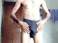 Caught by step-sister-in-law while wearing her lingerie for the first time on camera