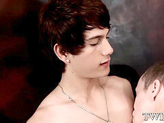 ultra-kinky lads Giovanni Lovell and Carson Evans penetrating hard