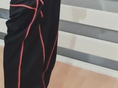 Solo boy stroking late night