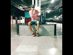 Railway station sex public cumshot