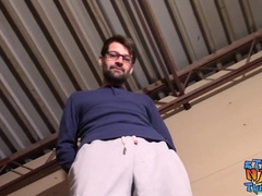 Hetero thug Mikey jerks thick stiffy solo before nutting