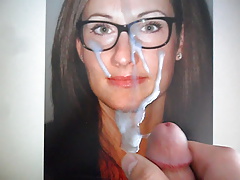 Glasses MILF facial tribute