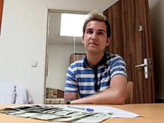 Flashy bottom with tattoos gets fucked anally on the bed