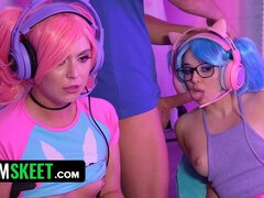 Watch Jewelz Blu, Val Steele, Madison Summers & Krissy Knight in a Hair Compilation with Multiple Colors