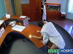 Fakehospital perfect sumptuous blond gets inspected and squirts