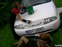 Eurobabes Take Car Washing Very Seriously