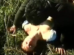 80s Italian sex model gets hairy pussy licked off before sucking cock and fucking hard