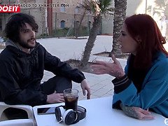 Silvia Rubi seduces lucky amateur guy and fucks him hard in HD video