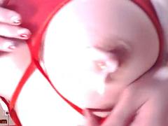 Amateur, Asiatique, Nana, Gros seins, Coréenne, Masturbation, Solo, Nénés