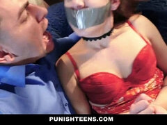 Harley Ann Wolf gets punished with rough bondage & cumshots