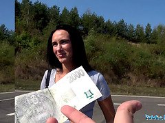 Katiedee gets her ass pounded in public by a stranger for cash