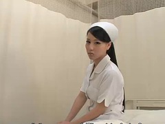 Hot nurse Ren Azumi fucked by a patient