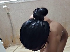 Telugu Harika shaving pussy, showing hairy pussy, boobs completely naked, removing pussy hair