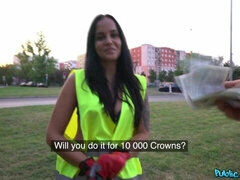 Ongeluk, Hondjeshouding, Jurk, Natuurlijke tieten, Buiten, Gezichtspunt, Kut duiken, Tieten likken