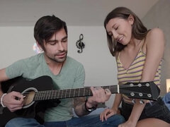 Maya Woulfe invites her student to teach him the guitar