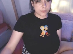 big tit beauty Sabrina_geek - PAWG brunette girlfriend on webcam