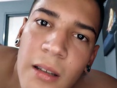 RAWHOLE Latino Jock El Diablo teases his huge cock solo