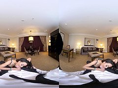Luna Star, the Latina hottie, dominates you in a hot VR session with her big ass and feet!
