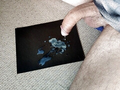 Slapped the cum out of cock