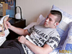 Hunk blowjob, getting off, big cock jerk