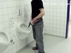 Kroussibo Jerk Off and SelfSuck in Public Toilet #1