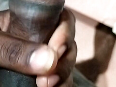 Cock coming with oil