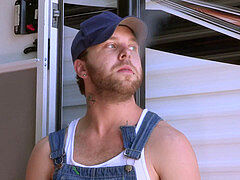Raw gay anal action in the trailer park with dirty dudes