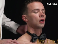 BoyForSale - Slave boy auctioned to new owner for breeding by Dom Step daddy